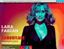 Tablet Screenshot of larafabian.com